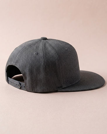 MATILEO Snapback Cap — Charcoal (Charcoal), product photo