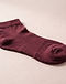MATILEO Ankle Sock — Burgundy (Burgundy), detail close-up