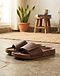 MATILEO Comfort Slide Sandal — Brown (Brown), lifestyle setting