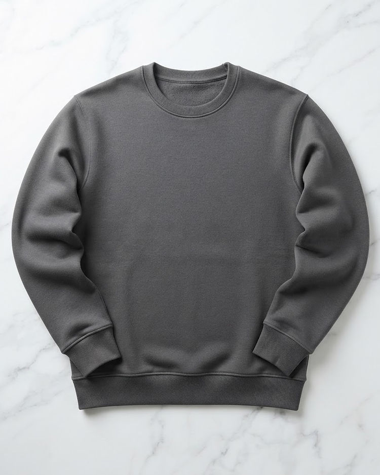 MATILEO Crew Sweatshirt — Charcoal (Charcoal), product photo