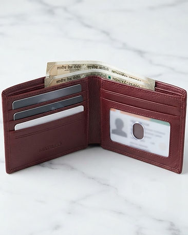 MATILEO Bifold Wallet — Burgundy (Burgundy), product photo