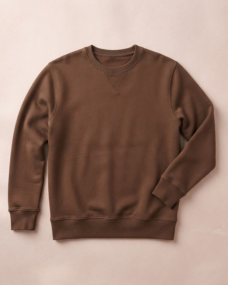 MATILEO Crew Sweatshirt — Brown (Brown), product photo