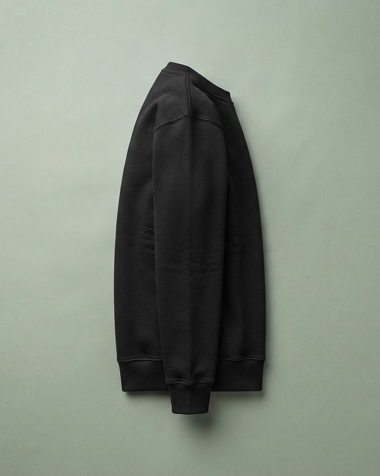 MATILEO Crew Sweatshirt — Black (Black), product photo