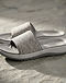 MATILEO Comfort Slide Sandal — Grey Melange (Grey Melange), detail close-up