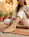 MATILEO Ankle Sock — Sand (Sand), worn or held by model