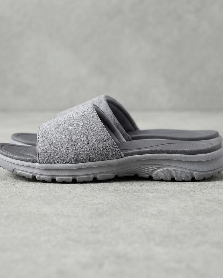 MATILEO Comfort Slide Sandal — Grey Melange (Grey Melange), product photo