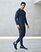 MATILEO Sport Lifestyle Shoe — Navy (Navy), worn or held by model
