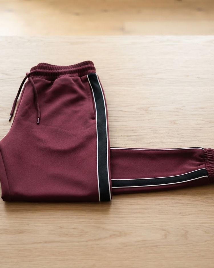 MATILEO Track Pant — Burgundy (Burgundy), product photo
