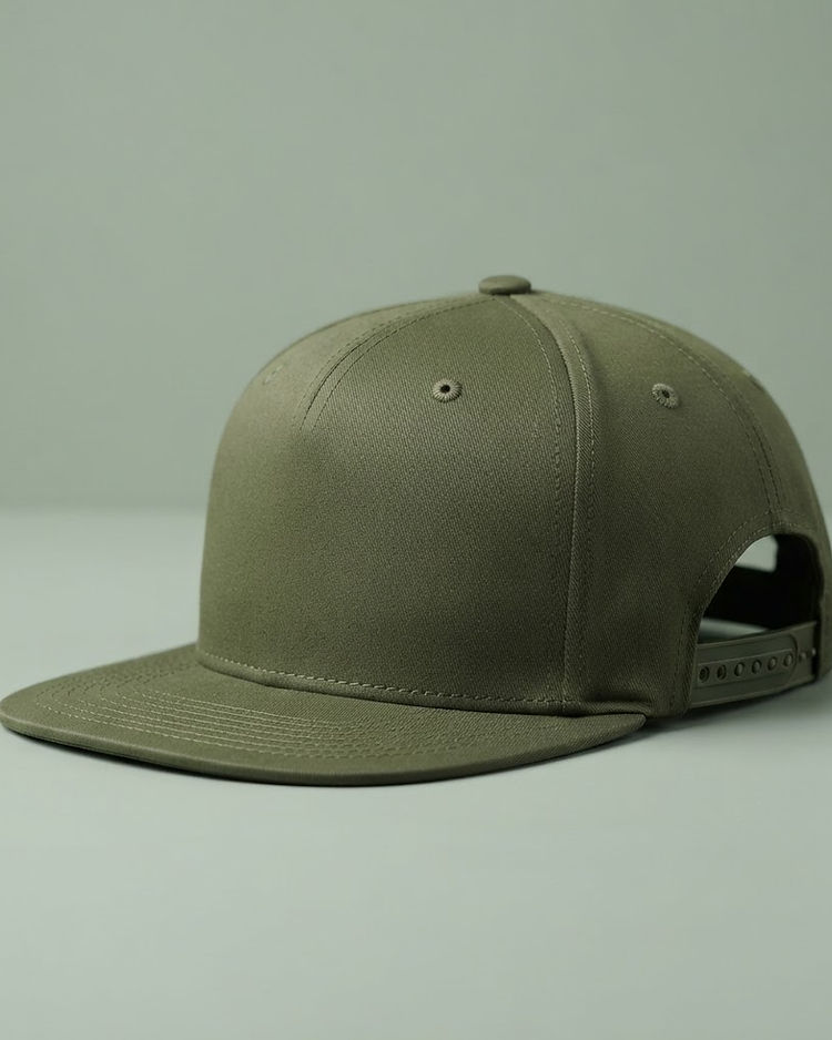 MATILEO Snapback Cap — Olive (Olive), product photo
