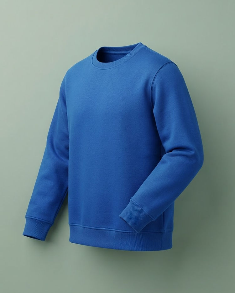 MATILEO Crew Sweatshirt — Cobalt Blue (Cobalt Blue), product photo