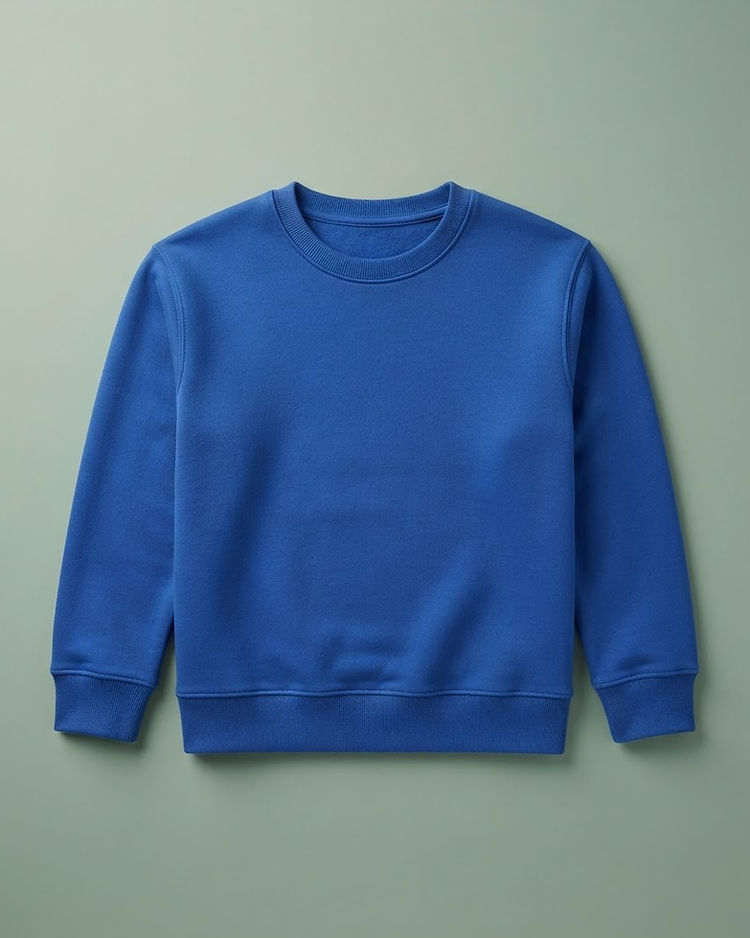 MATILEO Crew Sweatshirt — Cobalt Blue (Cobalt Blue), product photo