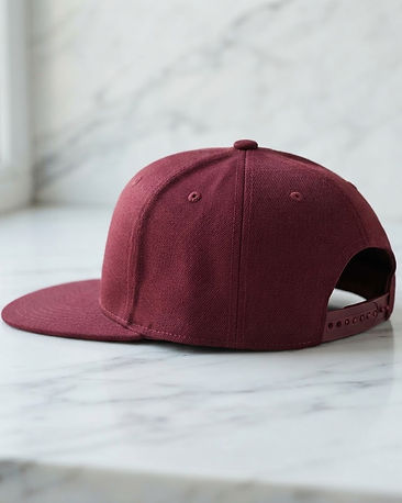 MATILEO Snapback Cap — Burgundy (Burgundy), product photo