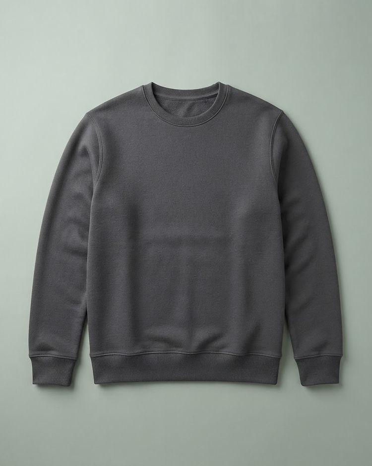 MATILEO Crew Sweatshirt — Charcoal (Charcoal), product photo