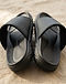 MATILEO Comfort Slide Sandal — Black (Black), detail close-up