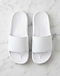 MATILEO Comfort Slide Sandal — White (White), flat-lay view
