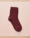 MATILEO Ankle Sock — Burgundy (Burgundy), flat-lay view