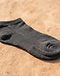 MATILEO Ankle Sock — Charcoal (Charcoal), detail close-up