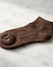 MATILEO Ankle Sock — Brown (Brown), detail close-up