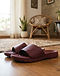 MATILEO Comfort Slide Sandal — Burgundy (Burgundy), lifestyle setting