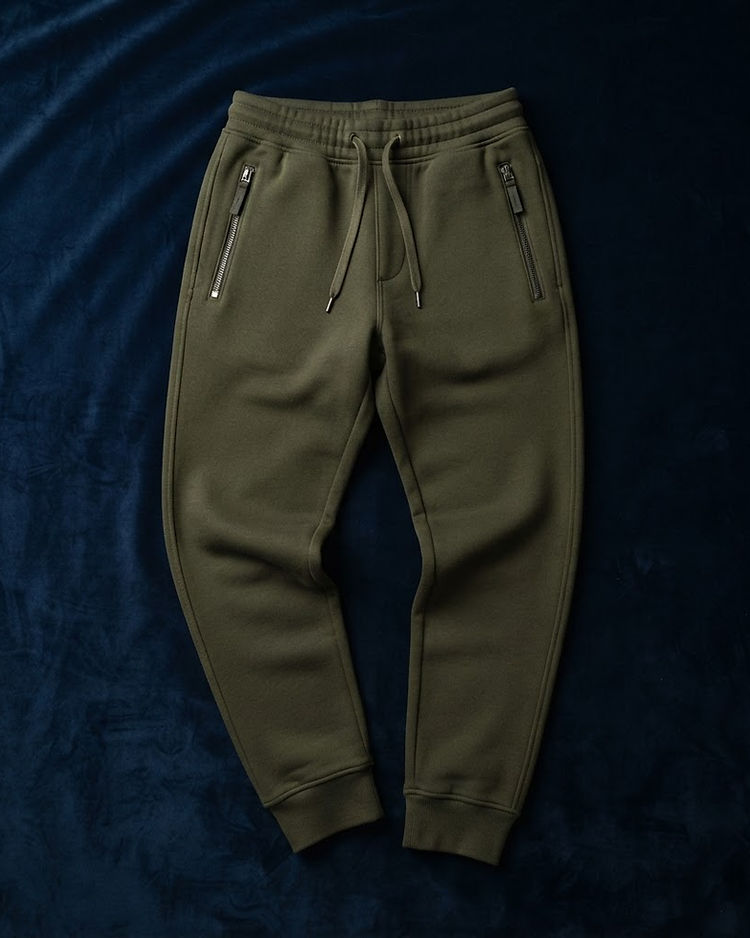 MATILEO Fleece Jogger — Olive (Olive), product photo