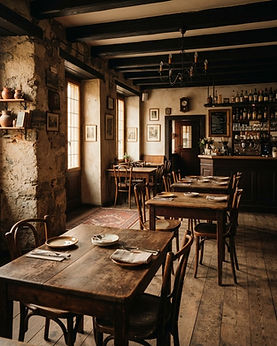 Stimmungsbild: Gaststube eines Altstadt-Cafés