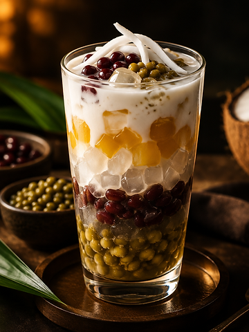 Dessert vietnamien aux trois couleurs