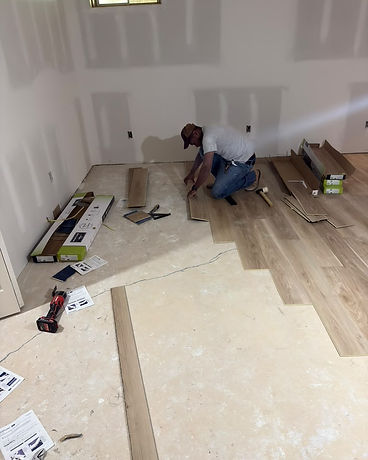Placing Vinyl Plank