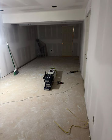 Basement Floor Prep