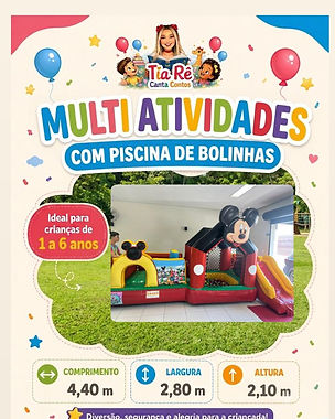 Aluguel de Multi Atividades com Piscina de Bolinhas em Formiga, MG