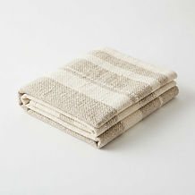 Woven Cotton Throw Blanket — Set of 5