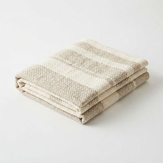 Woven Cotton Throw Blanket — Set of 5