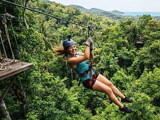 Zip Line in the Jungle activity in Koh Samui
