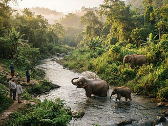 Elephant Sanctuary activity in Koh Samui