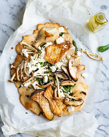 Mushroom & Feta Flatbread