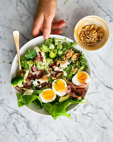 Bacon, Egg & Walnut Salad
