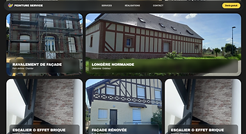 Aperçu du site Peinture Service