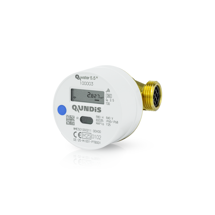 QUNDIS Q water 5.5 R vodomer z medeninastim priključkom in LCD zaslonom