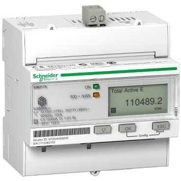 Schneider Electric iEM3000 trifazni električni števec z LCD zaslonom