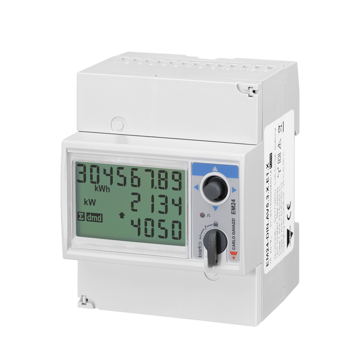 Carlo Gavazzi EM24 trifazni električni števec z LCD zaslonom