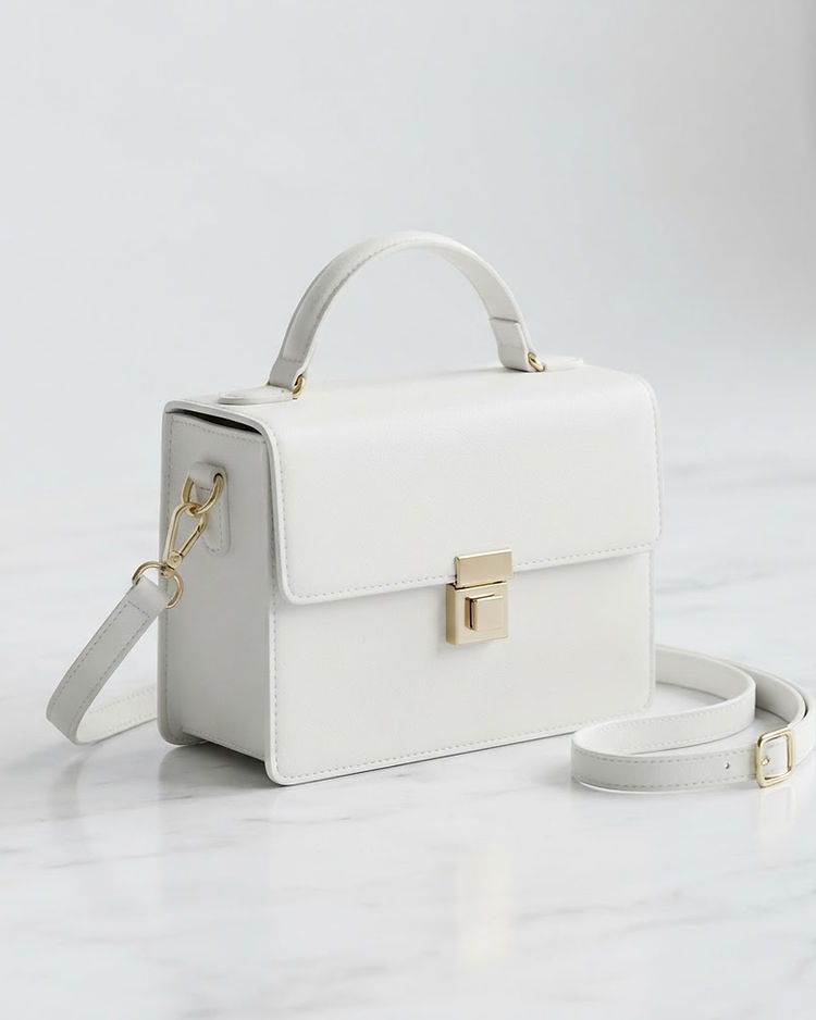 White Box Bag (White), product photo