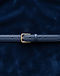 Navy Skinny Belt (Navy), flat-lay view