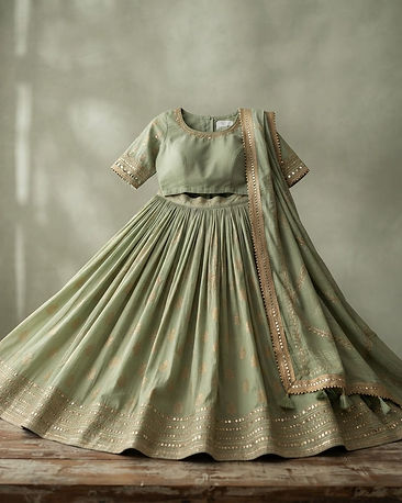 Sage Festive Lehenga (Sage), product photo