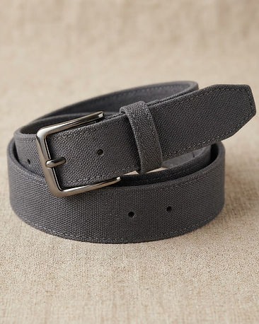 Charcoal Formal Leather Belt (Charcoal), product photo