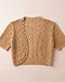Tan Crochet Shrug (Tan), product photo