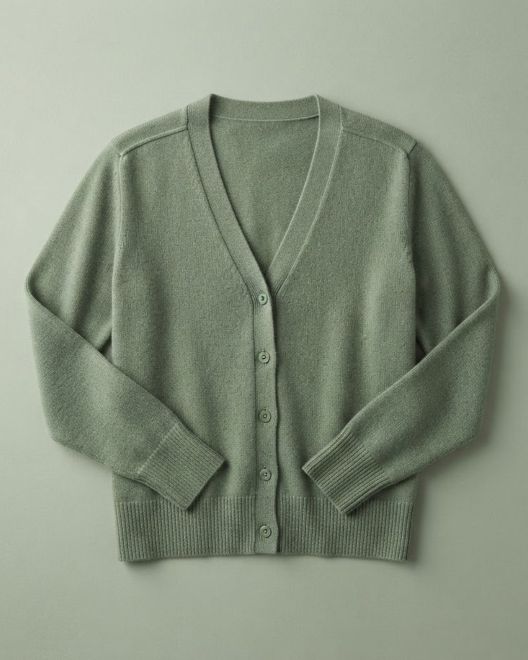 Sage Knit Cardigan (Sage), product photo