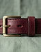 Burgundy Wide Belt (Burgundy), detail close-up