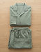 Sage Pyjama Set (Sage), flat-lay view