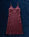Burgundy Slip Dress (Burgundy), flat-lay view