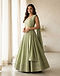 Sage Festive Lehenga (Sage), worn or held by model