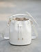 White Bucket Bag (White), product photo